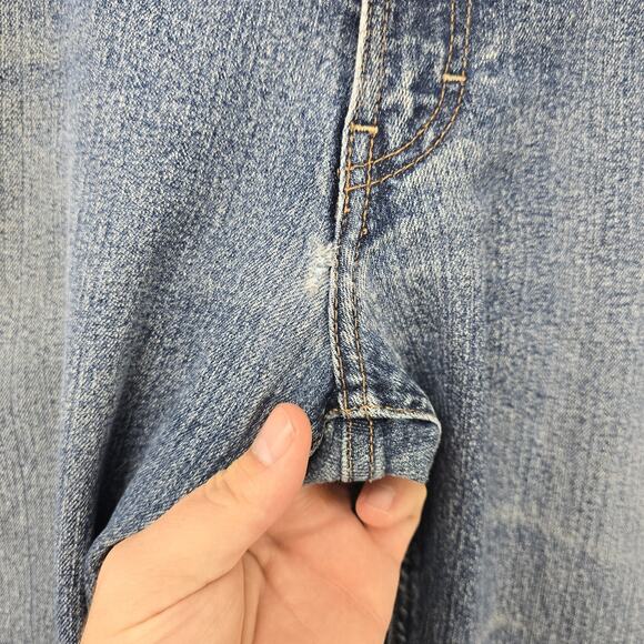 Ariat Rebar M4 Jeans Mens 40x30 (Fits 42x28) Blue Relaxed Boot Cut LoopLock - Picture 5 of 16